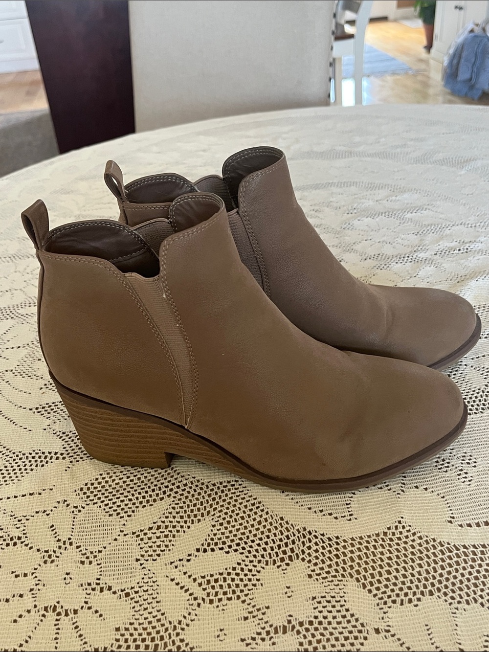 MIA Taupe Chelsea Ankle Boots